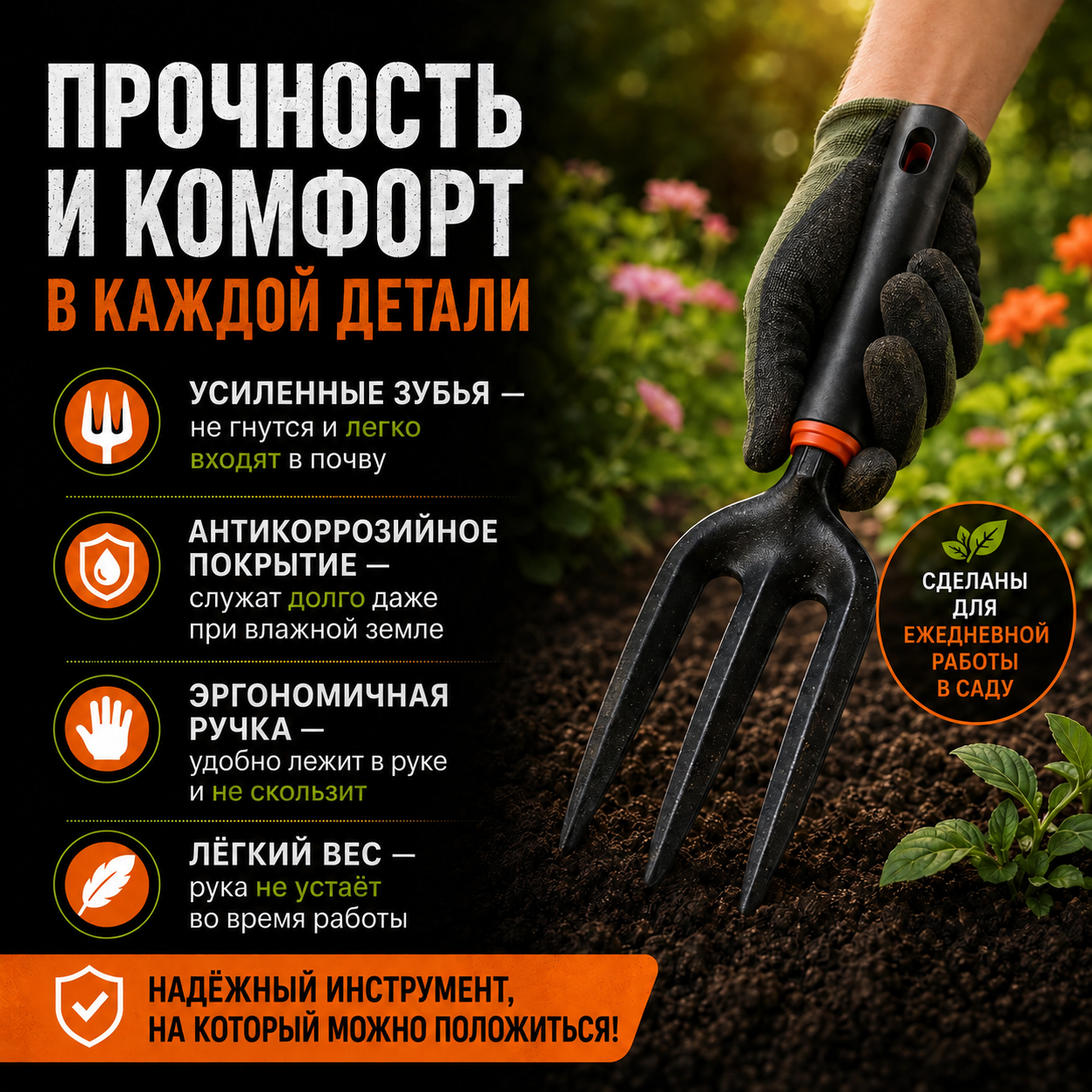 Ручной культиватор для сада и огорода