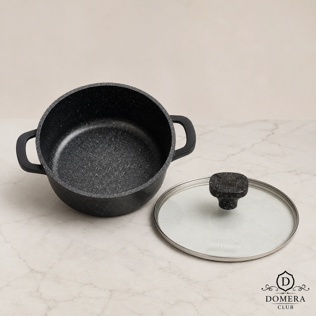 Кастрюля алюминиевая с антипригарным покрытием 2,5 л.